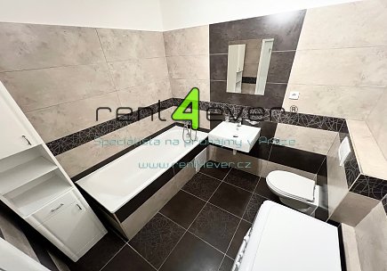 Pronájem bytu, Bohnice, Hlivická, 3+kk, 62 m2, sklep, komora, výtah, částečně zařízený, Rent4Ever.cz