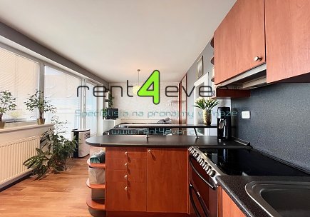 Pronájem bytu, Kbely, Pod Nouzovem, byt 1+kk, 28 m2, novostavba, terasa, komora, částečně vybavený, Rent4Ever.cz