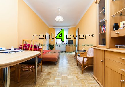 Pronájem bytu, Vinohrady, Hradecká, byt 2+kk, 45 m2, balkon, sklep, komora, výtah, vybavený, Rent4Ever.cz