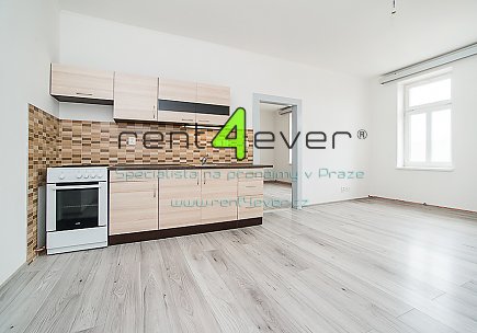 Pronájem bytu, Vysočany, Poděbradská, byt 2+kk, 52 m2, cihla, nezařízený nábytkem, Rent4Ever.cz