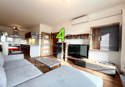 Pronájem bytu, Uhříněves, Václava Trojana, byt 2+kk, 49 m2, novostavba, balkon, parkovací stání, Rent4Ever.cz