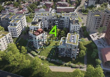 Pronájem bytu, Modřany, byt 3+kk, 73.5 m2 + balkon 7.7 m2 - projekt Modřanský cukrovar, Rent4Ever.cz