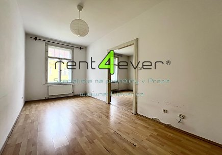 Pronájem bytu, Metro B Křižíkova, Petra Slezáka, byt 2+1, 54.4 m2, komora, nezařízený nábytkem, Rent4Ever.cz