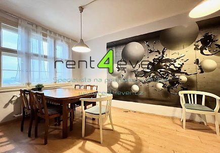 Pronájem bytu, Vinohrady, Korunní, byt 3+1, 110 m2, po rekonstrukci, částečně vybavený nábytkem, Rent4Ever.cz