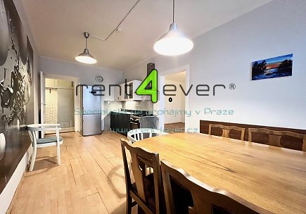 Pronájem bytu, Vinohrady, Korunní, byt 3+1, 110 m2, po rekonstrukci, částečně vybavený nábytkem, Rent4Ever.cz